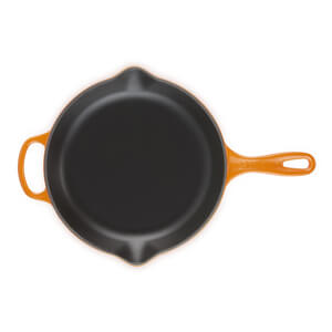 Le Creuset Signature Volcanic Cast Iron Skillet with Metal Handle 26cm